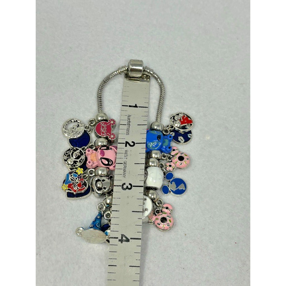 Enamel Bead Bracelet Lilo Stitch Mickey Disney Inspired Charm for Women - Picture 6 of 7